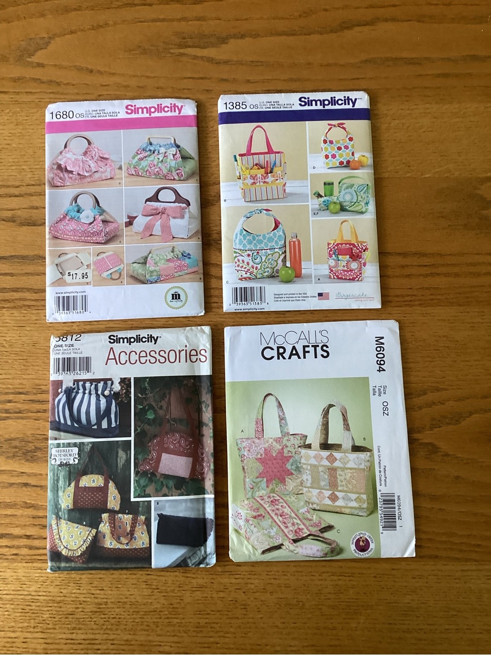 Purse and carryall patterns NWT